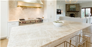 Taj Mahal Natural Quartzite Custom Countertops