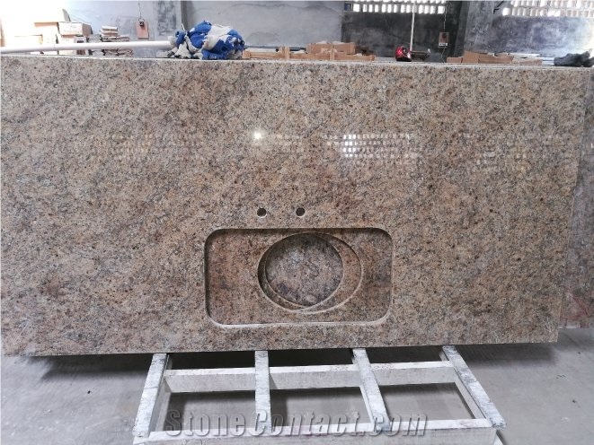 New Venetian Gold Brasil Granite Kitchen Top