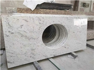 Srilanka White Custom Granite Kitchen Countertop