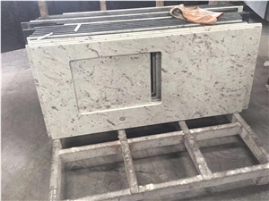 Srilanka White Custom Granite Kitchen Countertop