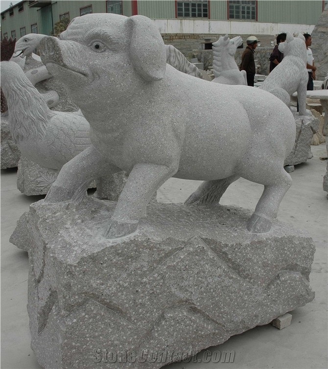 Animal Sculptures Natural Stone Modern Statues