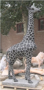 Giraffe Granite Natural Stone Garden Sculptures