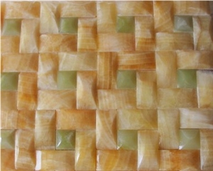 Luxury Onyx Mosaic Natural Stone Floor and Wall