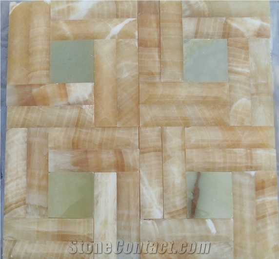 Luxury Onyx Mosaic Natural Stone Floor and Wall