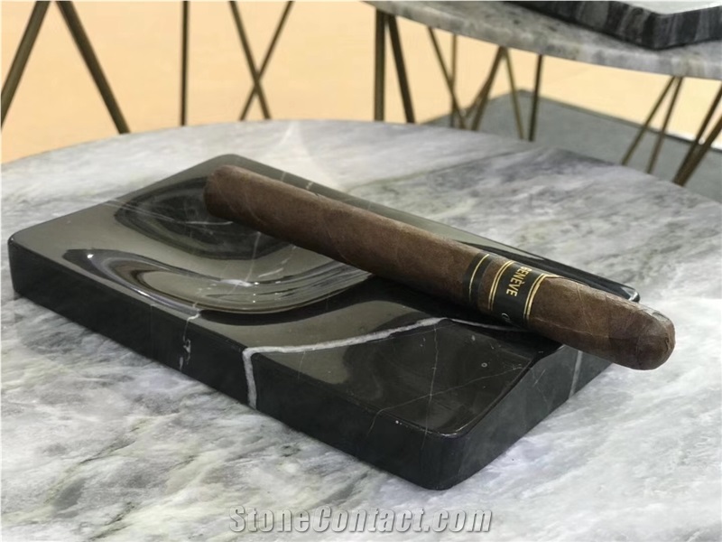 Office Decorative Ashtrays Design Natural Marble
