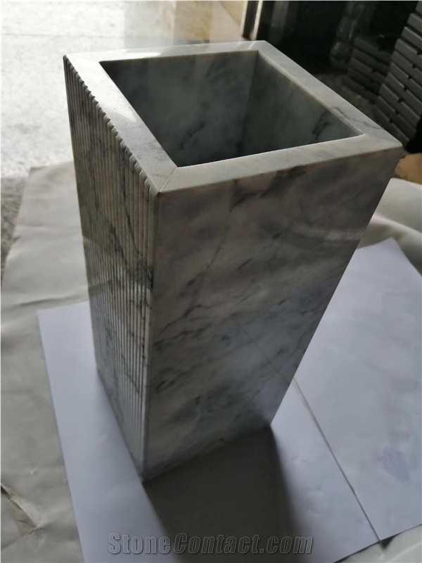 Office Decorative Vase Home Design Natural Marble
