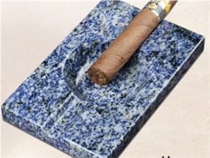 Polished China Granite Stones Home Office Ashtrays