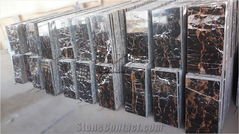 Black and Gold Marble Flooring Tile Pakistan