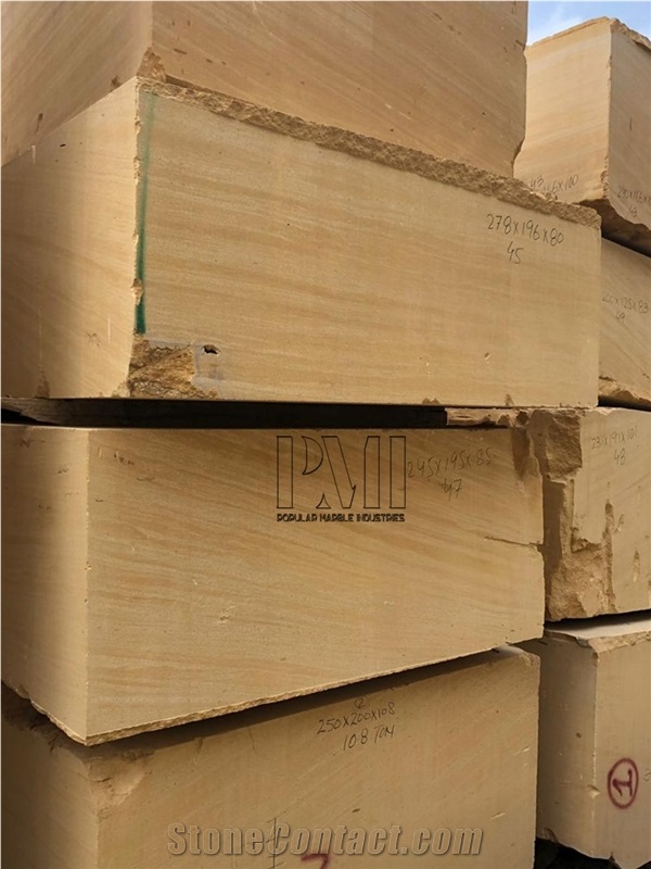 Dark Yellow Sandstone Blocks Squared Stone Blocks