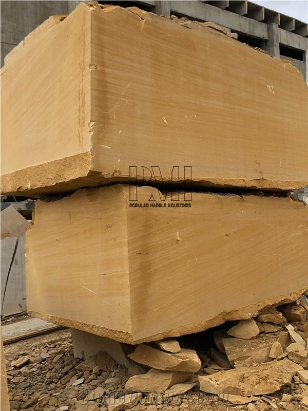 Dark Yellow Sandstone Blocks Squared Stone Blocks