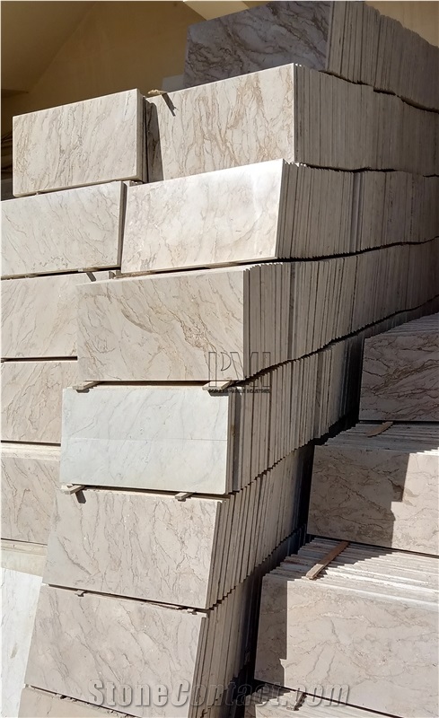 Fancy Beige Marble Slabs, Tiles from Pakistan