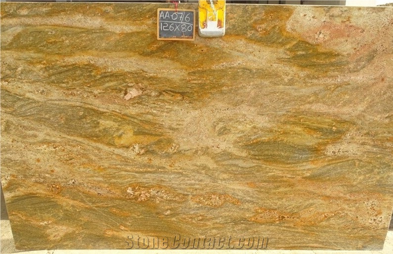 Imperial Gold Granite Tiles, Granite Slabs