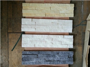 Yellow Split Surface Marble Wall Panel