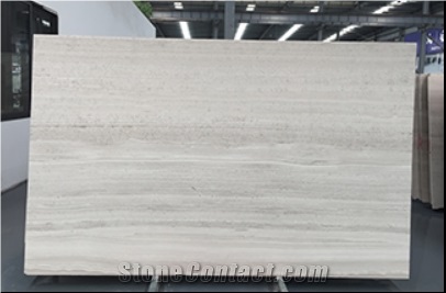 Wooden White Marble Slab