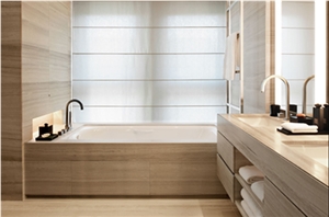 Wooden White Marble Slab