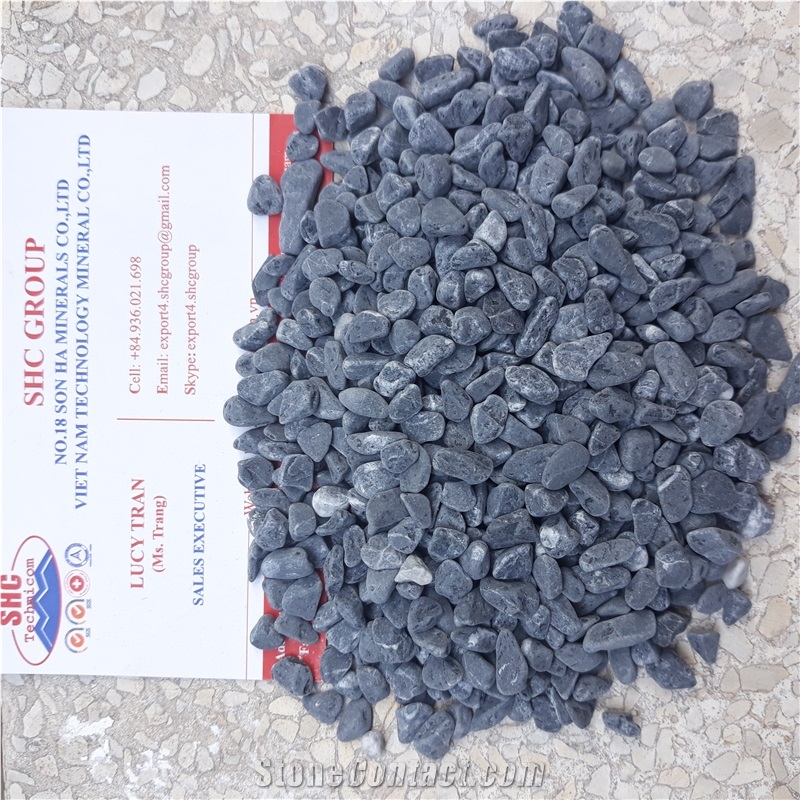Black Pebbles for Aquarium and Garden Decoration