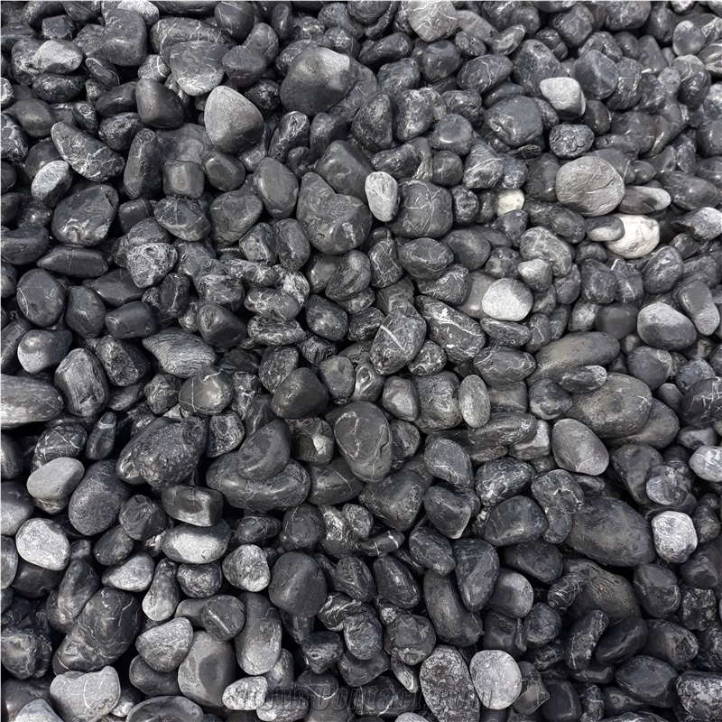 Black Pebbles for Aquarium and Garden Decoration