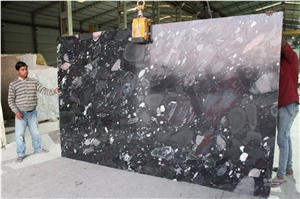 Mosaic Black Granite Slabs
