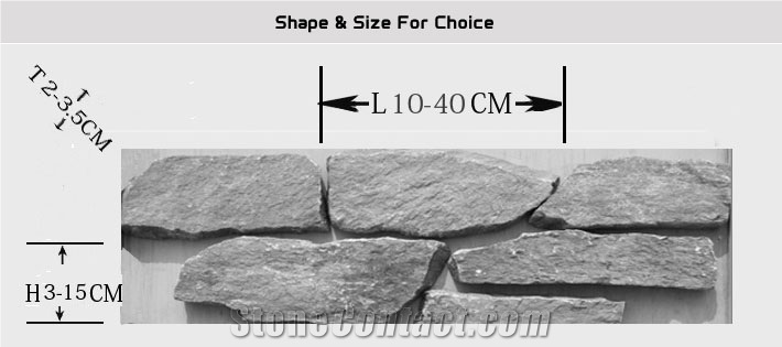 Rusty Stacked Ledge Loose Stone Wall Claddings