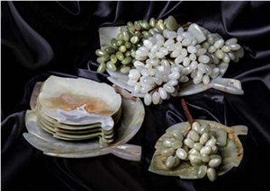 Onyx Stone Decorative Bowl Fruit