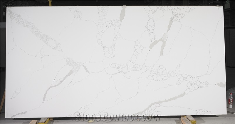 White Quartz Stone Slabs for Kitchen Design