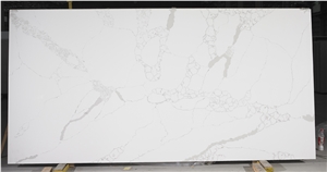 White Quartz Stone Slabs for Kitchen Design