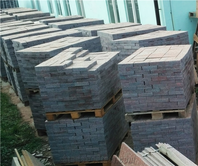 Rosso Santiago Red Granite Flamed Paving Stone