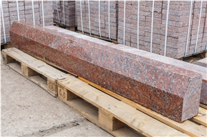 Rosso Santiago Red Granite Curbs