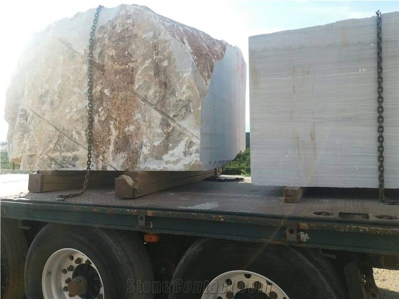 Veria White Marble Blocks