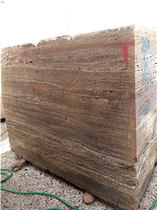 Golden Titanium Travertine Blocks