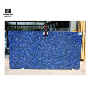 Blue Lapis Lazuli Slab Semiprecious Wall Tile