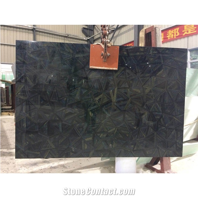 Blue Tiger Eye Semiprecious Stone- Gem Stone Slabs