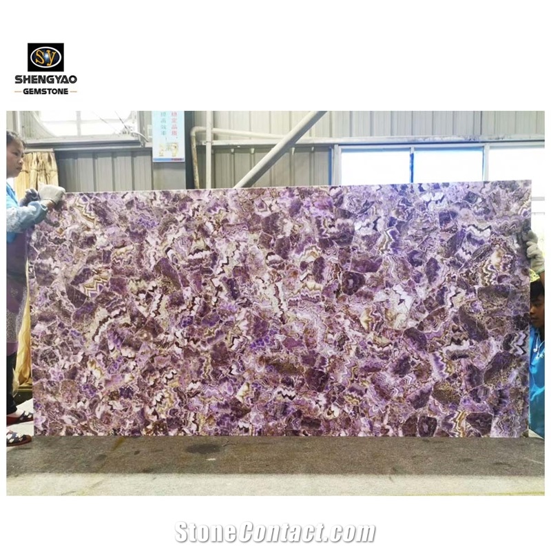 Luxury Amethyst Big Slab Purple Semiprecious Stone Slabs