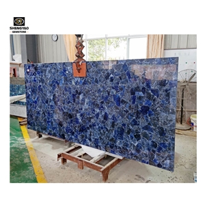 Luxury Bluewall Panel Sodalite Jasper Blue Slab