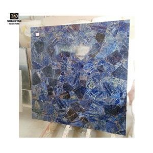 Luxury Bluewall Panel Sodalite Jasper Blue Slab