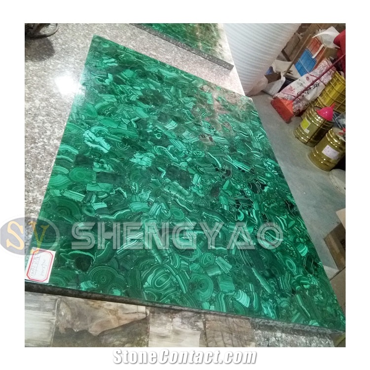 Luxury Green Gemstone Malachite Slab