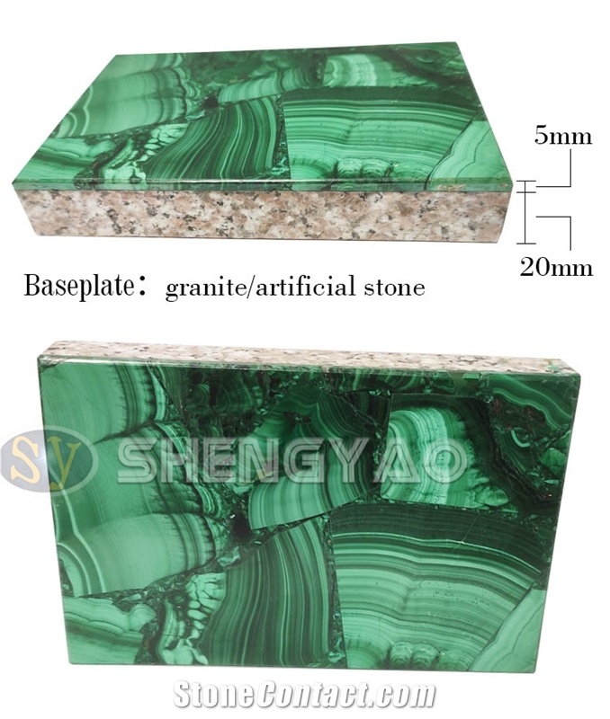 Luxury Green Gemstone Malachite Slab