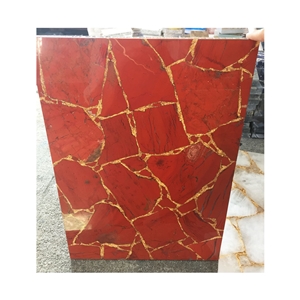 Luxury Red Ruby Gem Stone Slabs- Semiprecious Stone Slabs