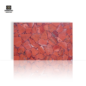 Luxury Red Ruby Gem Stone Slabs- Semiprecious Stone Slabs
