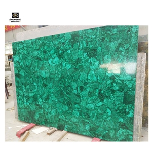 Luxury Villa Decoration Green Malachite Slab