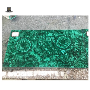 Luxury Villa Decoration Green Malachite Slab
