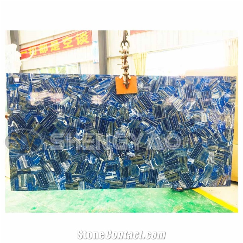 Luxury Villa Decoration Lapis Lazuli Semiprecious Stone Slabs,Tiles