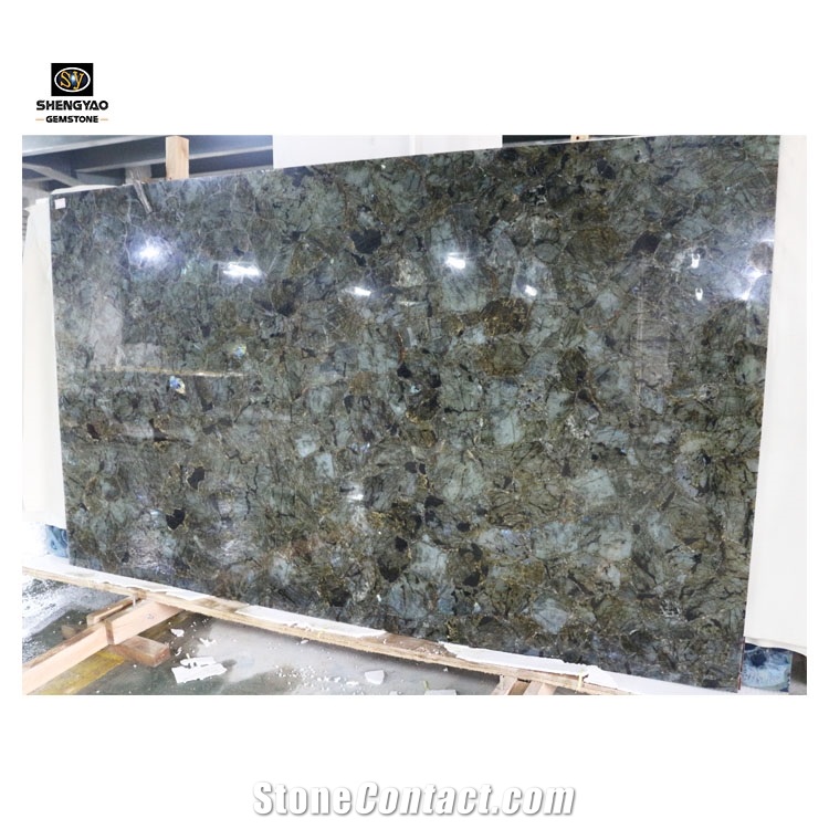 Natural Labradorite Big Slab For Countertop