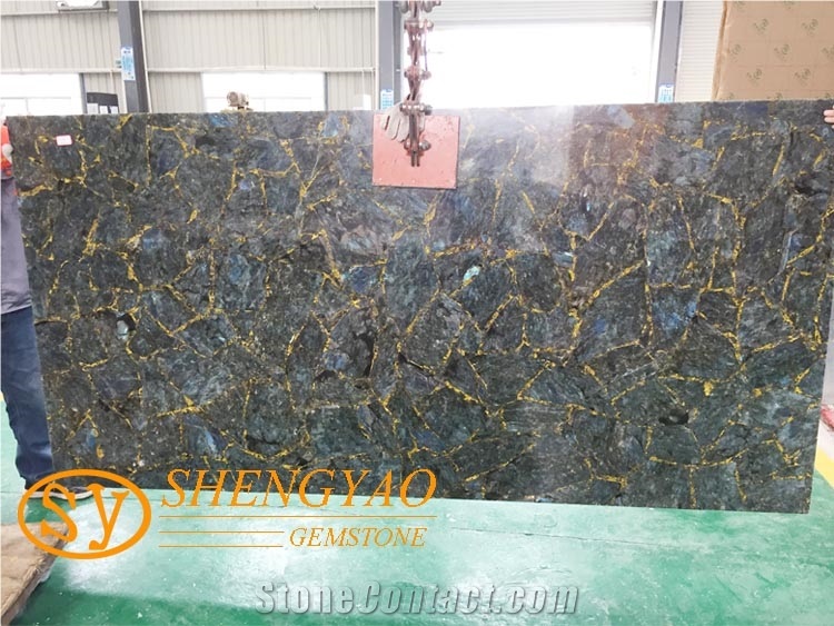 Natural Labradorite Big Slab For Countertop