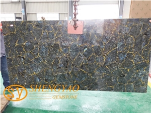 Natural Labradorite Big Slab For Countertop