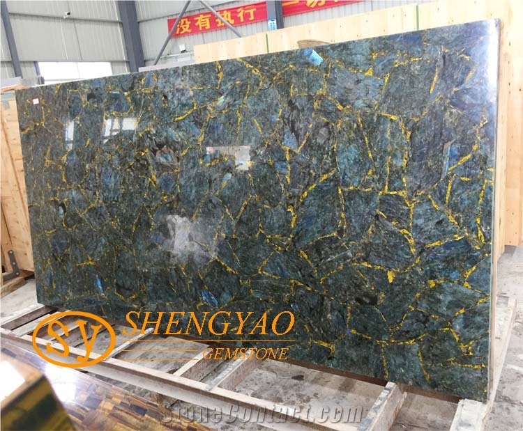 Natural Labradorite Big Slab For Countertop
