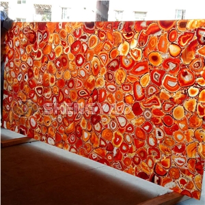 Customized Backlit Agate Semi Precious Stone Slab