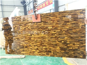 Translucent Tiger Eye Slab Backlit Onyx Panel