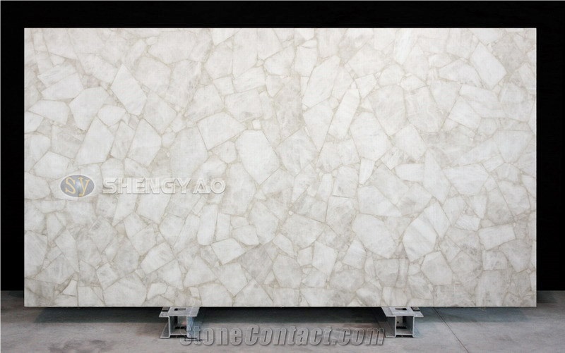 Wall Panel Semi Precious Stones Quartz Slabs
