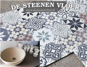 Authentic Terrazzo Cement Floor Tiles